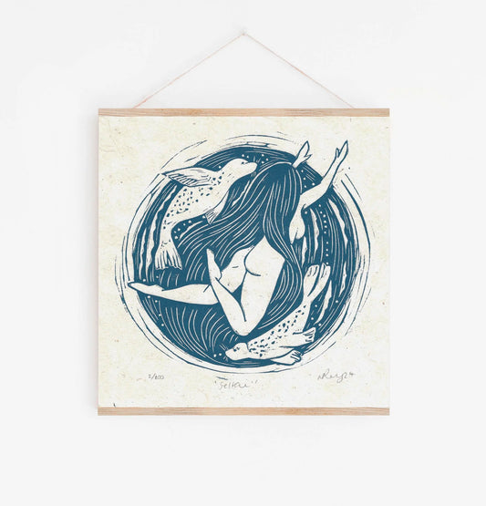 SELKIE Linoprint
