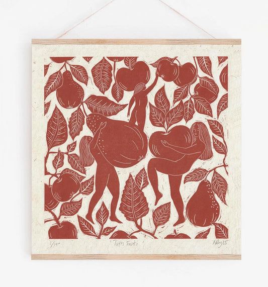 TUTTI FRUTTI linoprint