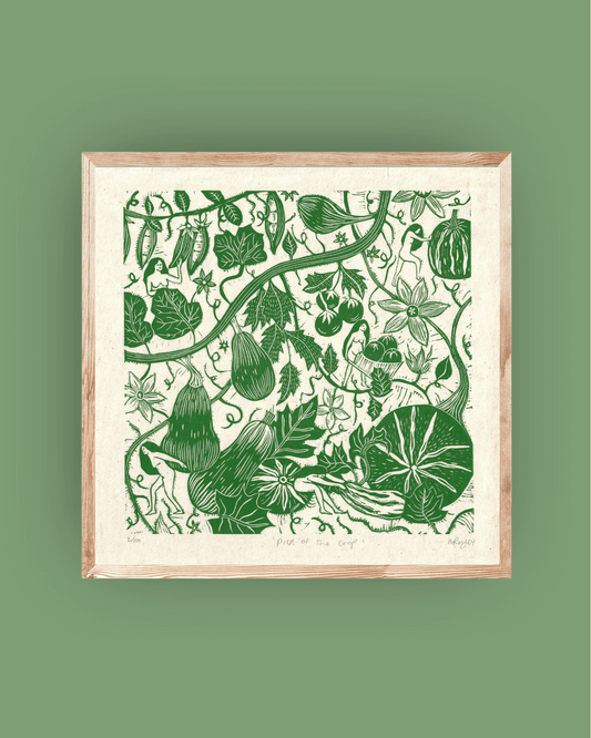 PICK OF THE CROP linoprint