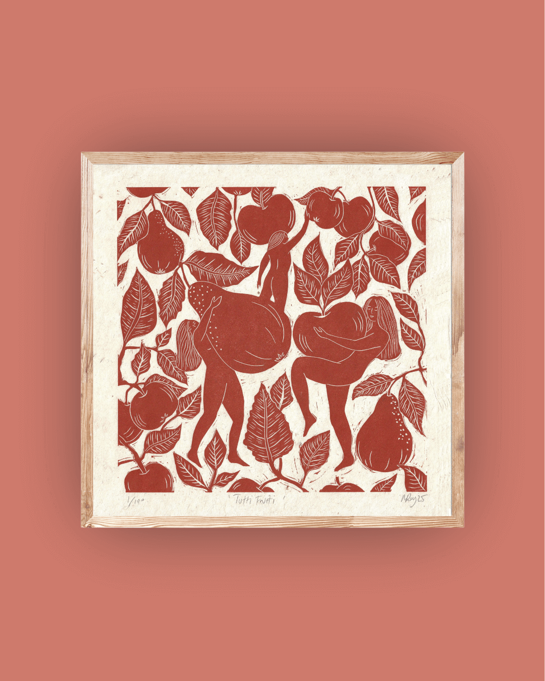 TUTTI FRUTTI linoprint