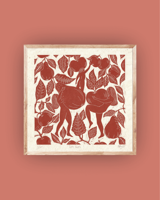 TUTTI FRUTTI linoprint