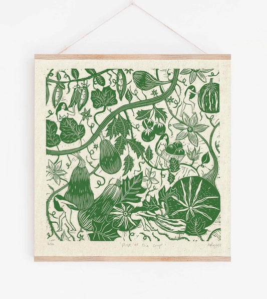 PICK OF THE CROP linoprint