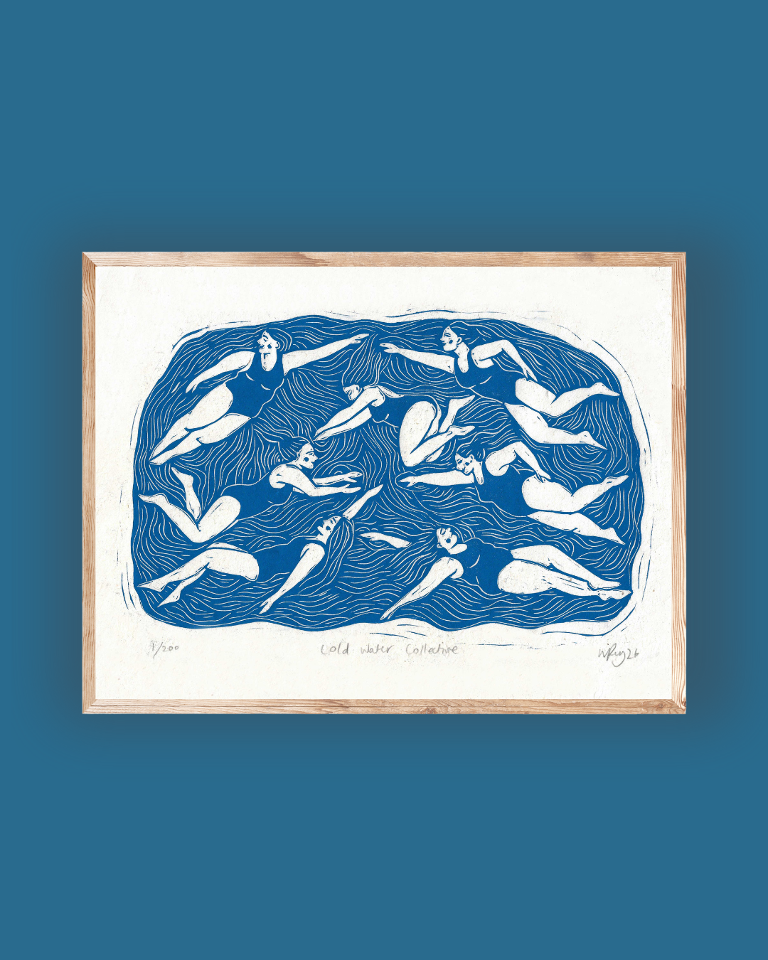 COLD WATER COLLECTIVE linoprint
