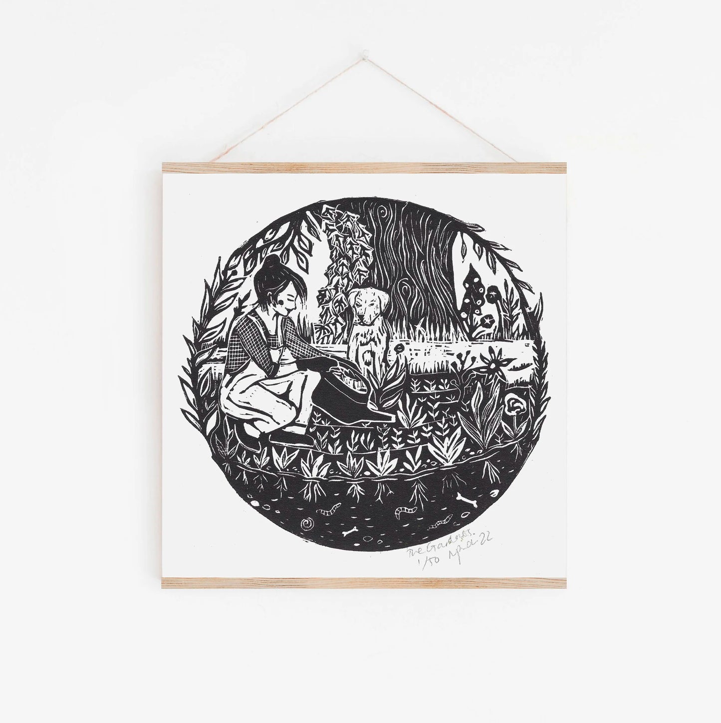 LADY & DOG PRINT SERIES