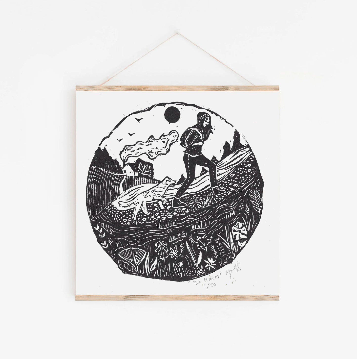 LADY & DOG PRINT SERIES