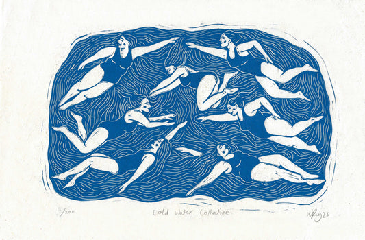 COLD WATER COLLECTIVE linoprint