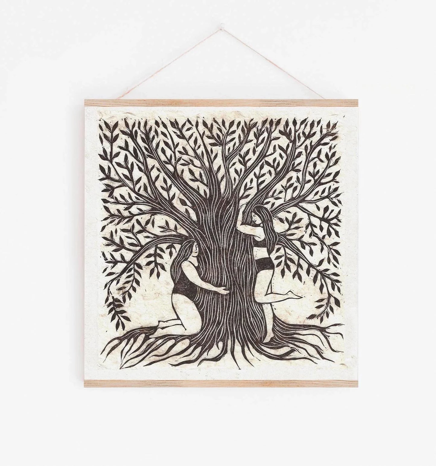 NATURE LOVERS linoprint