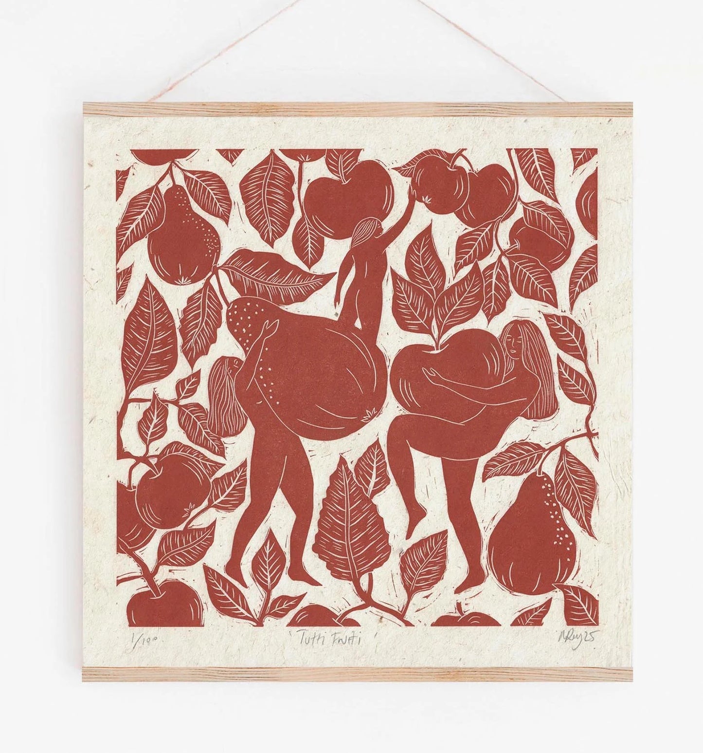 TUTTI FRUTTI linoprint